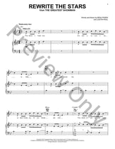 Rewrite The Stars piano sheet music cover